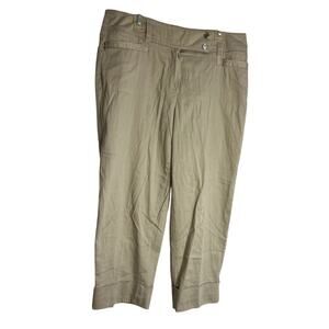 Vtg Tan Dressbarn Capri Pants Y2K!